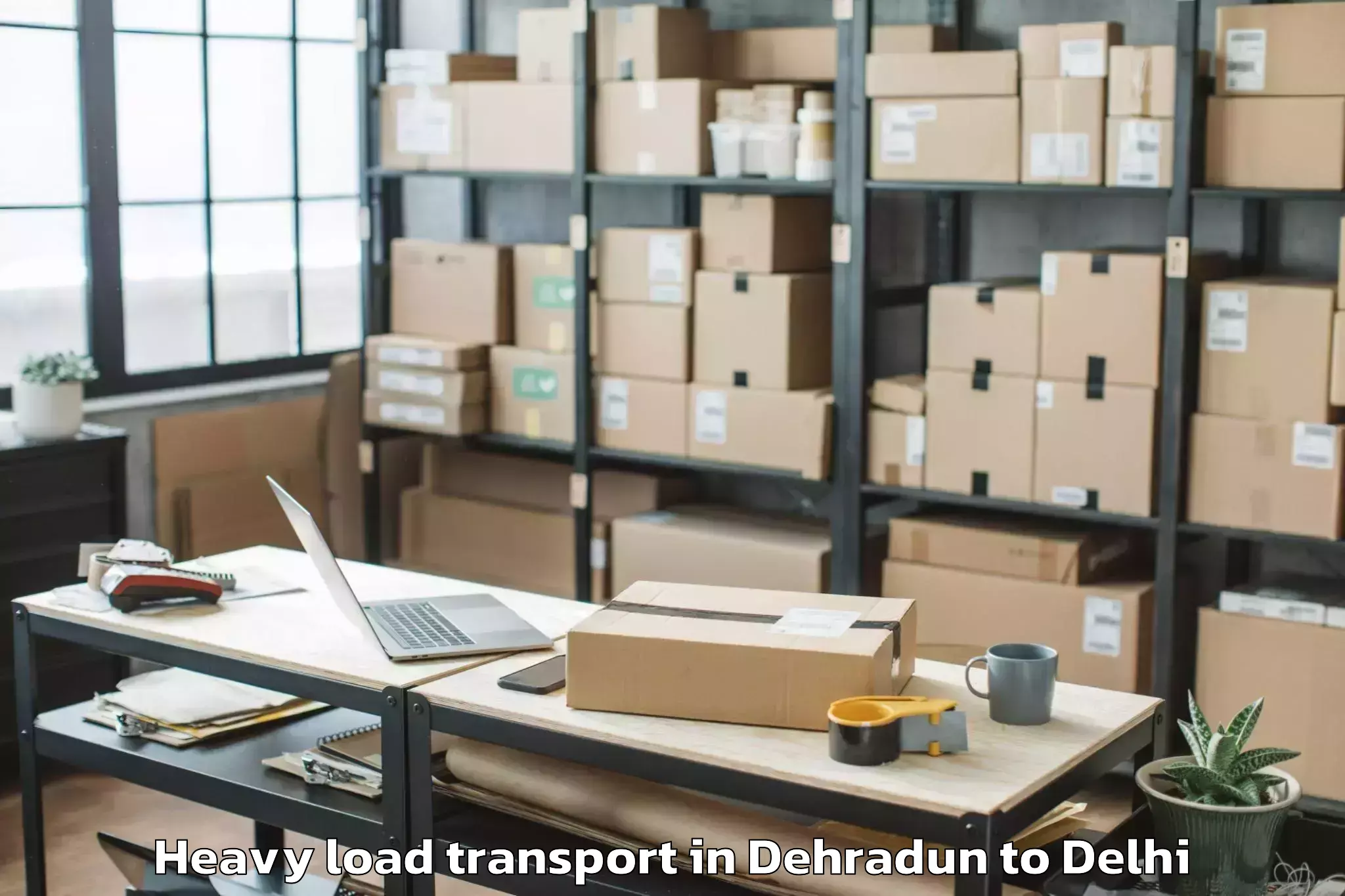 Top Dehradun to Shahdara Heavy Load Transport Available